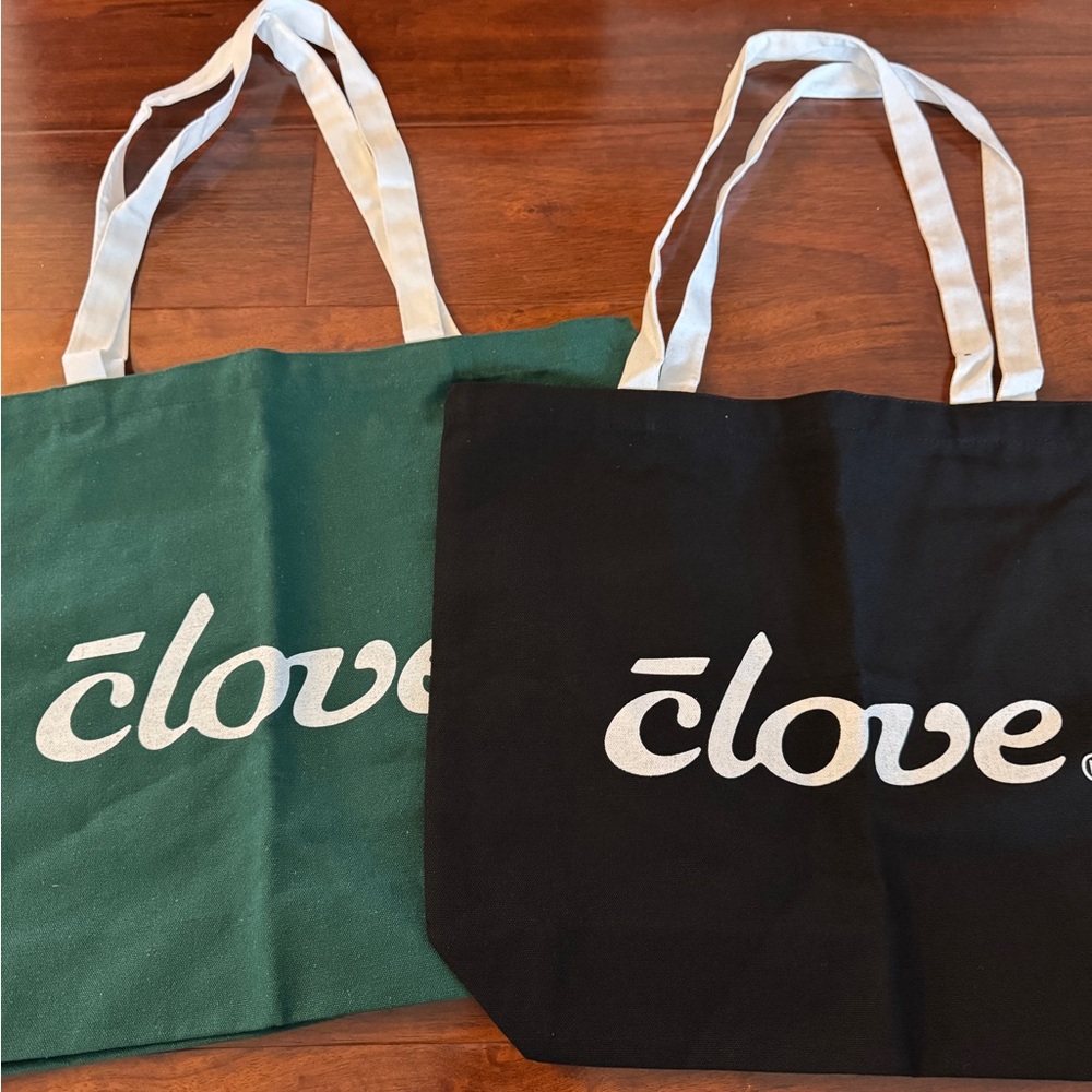 Love Women's Tote Bag Set - Black and Green